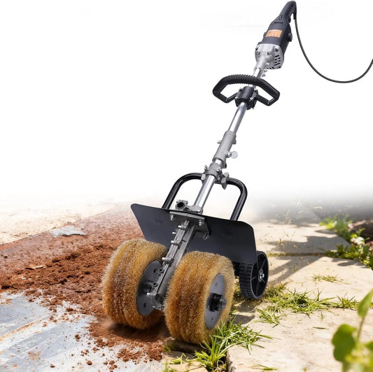 Machine, 6-in-1 satineermachine, 6 standen, 3850 watt, 4000 tpm, 2 x Ø, schuurmachine met lange handgreep, onkruidverwijderaar voor voegen
