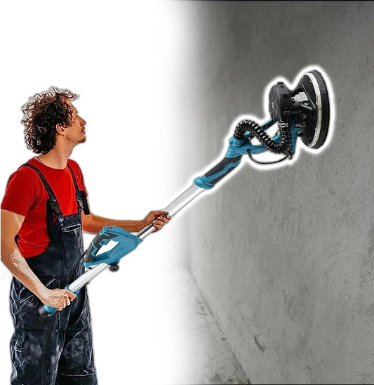 Machine met 1 x 2 m, 1800 W, 220V, 50Hz en 5 snelheden, stofvrije muurschuurmachine