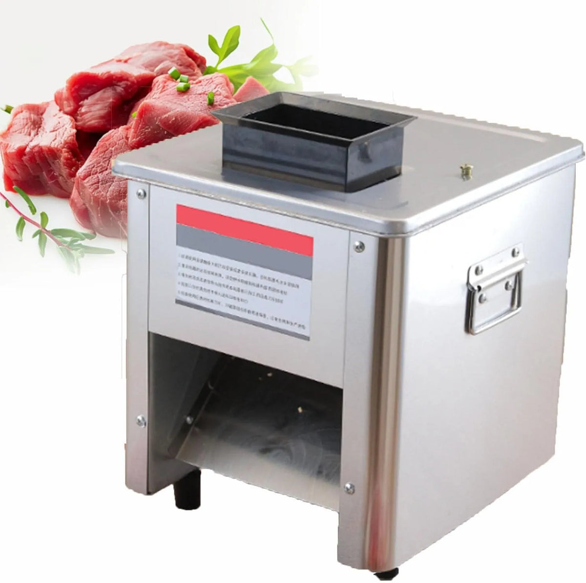 Machine, Varkensvlees Snijmachine,2.5mm, Automatische Groente Snijmachine