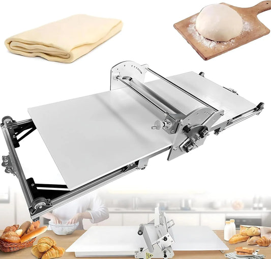 Deeg Sheeter Machine met 0,2-3,0 cm, 570 x 450 x 230 mm, 1010 x 460 x 260 mm, 12kg, RVS en accessoires inbegrepen