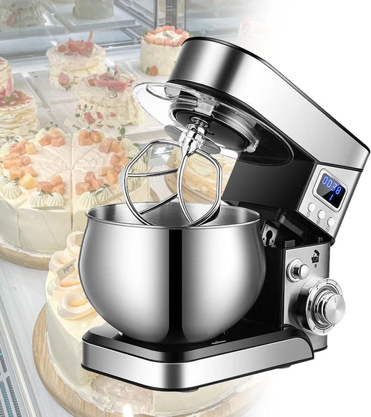 Blender, 600 W, Timer, formaat, 5.5L Elektrische Voedsel Blender Deeg Mixer Tafel Deeg Kneder