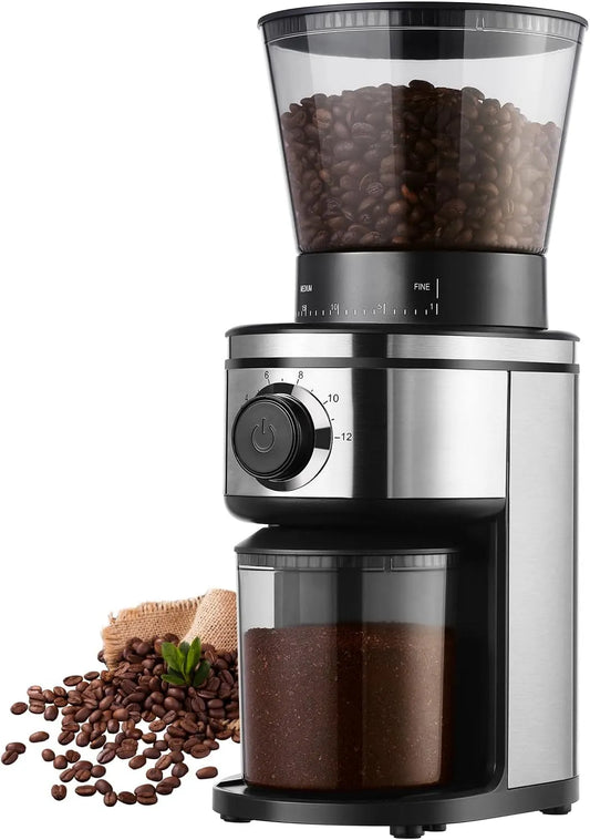 Molen, 220 V, 30 maalstanden, 2-12 kopjes, RVS, koffiemolen, zeefdrager, elektrisch voor Drip/Pour Over/Cold Brew/French Press