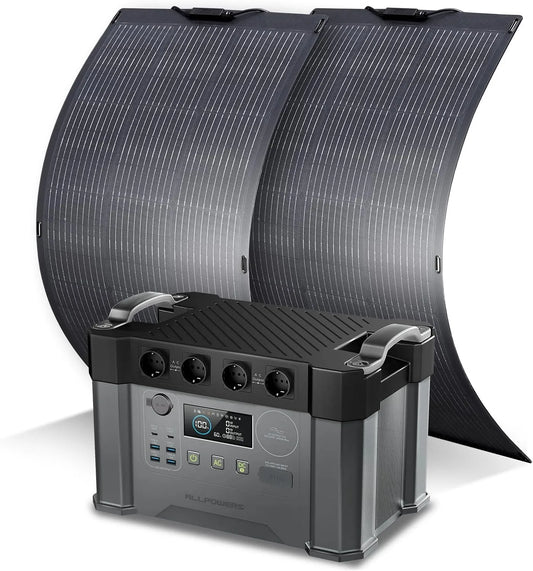Draagbaar powerstation, S2000, 1451 Wh, 2400 W, 4000 W, 2 x 100 W