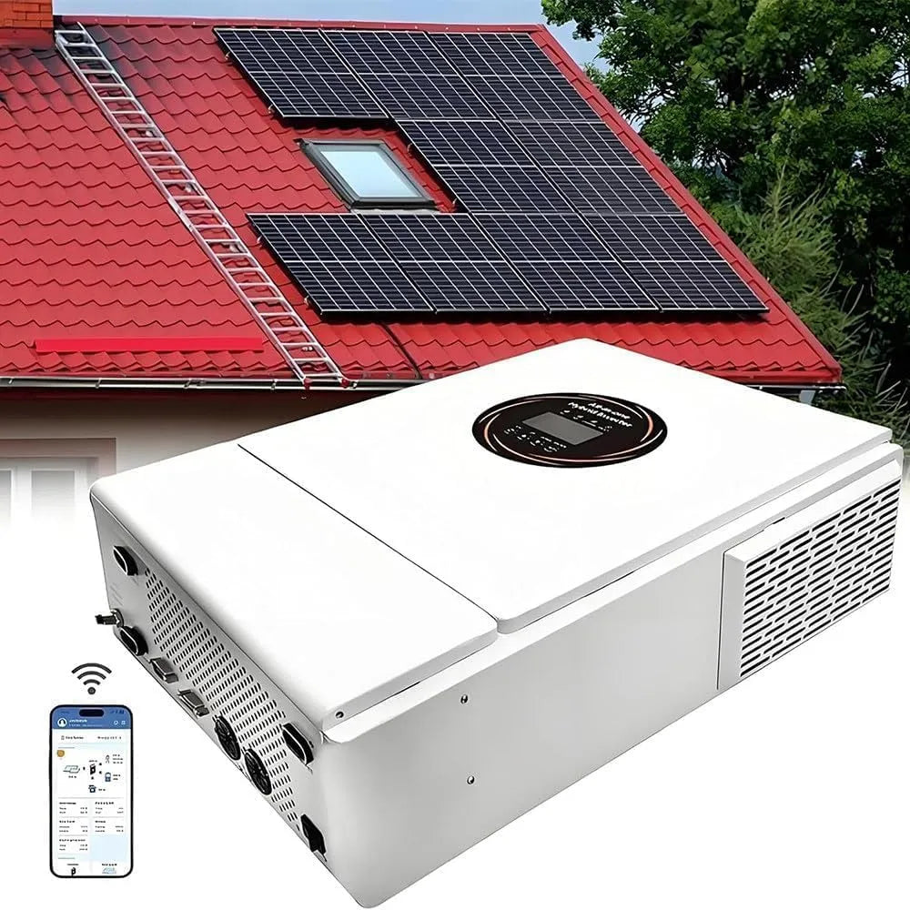 Spanningsomvormer, 48v, 120a, Ondersteuning Voor Parallel, 110v, 5500 W Alles-In-Één Hybride Zonne-Omvormer