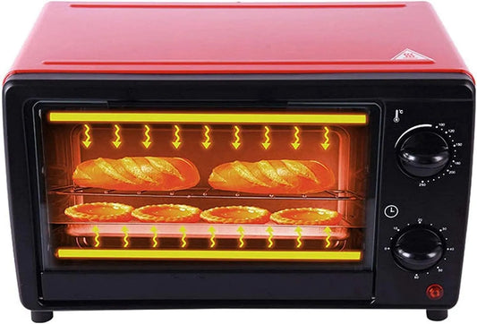 Inbouwoven met 60 minuten, 12 l, 800 W, 100 °C, 250 °C, 220 V, 24 uur en timer