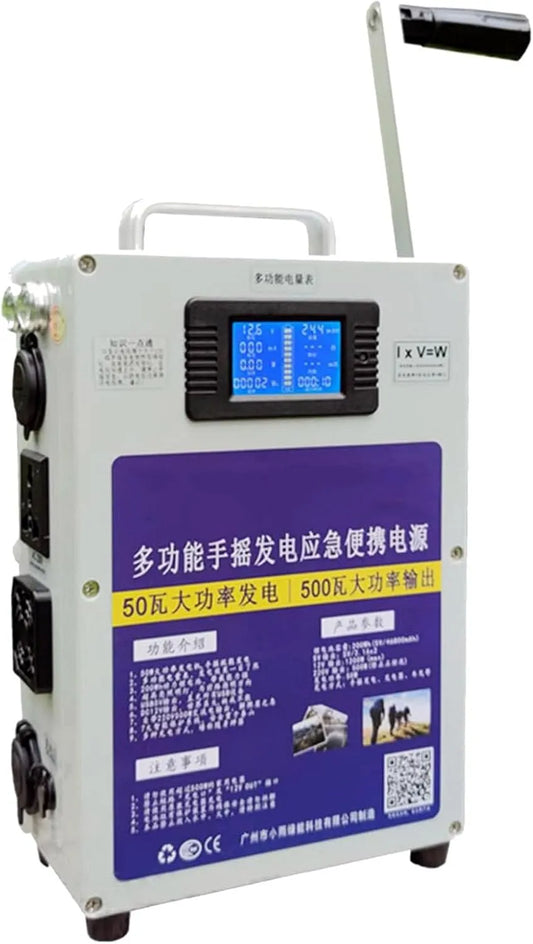 Generator cmx18cm met 500 W, 200 Wh, 46800 mAh, 10cm, invertertechnologie en zonder netstroom