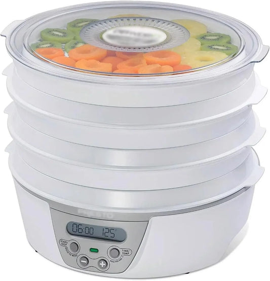Ventilator, fruitdroger met digitale thermostaattimer, Voedseldroger