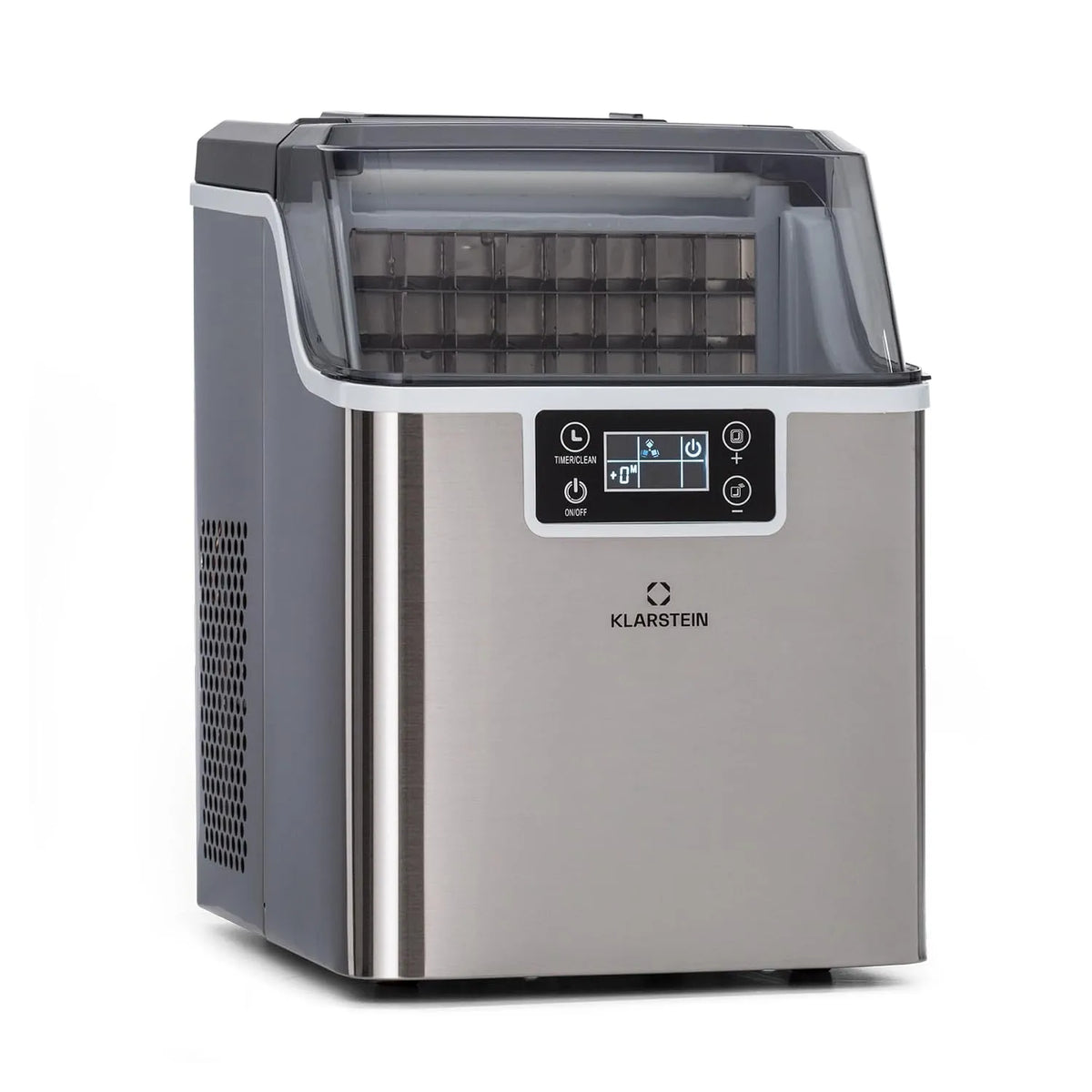 Machine, zelfreinigend met 3,2 l ijsblokjeshouder, gastro, compact formaat, camping, snelle mini-ijsblokjesmachine, professionele ijsmachine