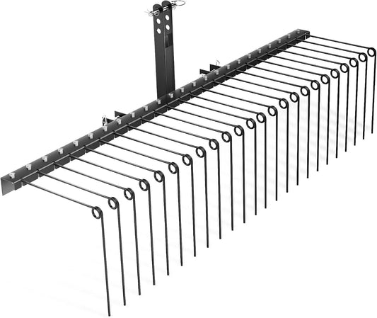 Verticuteermachine met 183 cm en 6,6 x 2,2 cm, gazonbeluchter met 24 spiraalveren