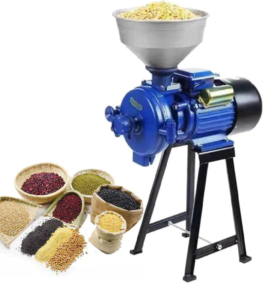 Molen, blauw-220V, Elektrische Graanmolen Molen, Maïsmolen Molen